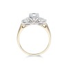 18ct Yellow Gold Brilliant Cut 1.00ct Diamond Three Stone Ring
