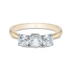 18ct Yellow Gold Brilliant Cut 1.00ct Diamond Three Stone Ring