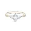 18ct Yellow Gold Marquise and Pear 0.75ct Diamond 3 Stone Ring