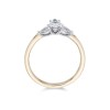 18ct Yellow Gold Pear Cut 0.65ct Diamond Three Stone Ring 