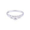 18ct White Gold 0.50ct Diamond 3 Stone Ring