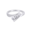 18ct White Gold 0.75ct Round Brilliant Diamond 3 Stone Ring