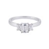 18ct White Gold 1.00ct Diamond 3 Stone Ring