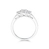 18ct White Gold Brilliant Cut 0.75ct Diamond Three Stone Ring