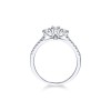 18ct White Gold Brilliant Cut 0.65ct Diamond Three Stone Ring