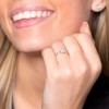 18ct White Gold Pear And Baguette Diamond 0.50ct Solitaire Ring