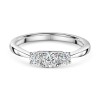 18ct White Gold Round Brilliant 0.50ct Diamond Three Stone Ring