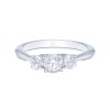 18ct White Gold 0.75ct Diamond Three Stone Ring 