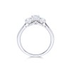 18ct White Gold 0.75ct Diamond Three Stone Ring 