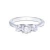 18ct White Gold 1.00ct Diamond Three Stone Ring