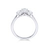 18ct White Gold 1.00ct Diamond Three Stone Ring