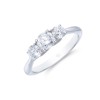 18ct White Gold 1.00ct Diamond Three Stone Ring