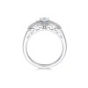 18ct White Gold Pear Cut Diamond 0.78ct Three Stone Ring