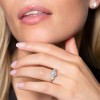 18ct White Gold Pear Cut Diamond 0.78ct Three Stone Ring