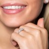 18ct White Gold Pear Cut Diamond 0.78ct Three Stone Ring