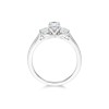 Platinum Brilliant Cut 0.75ct Diamond Three Stone Ring