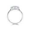 Platinum Brilliant Cut 0.50ct Diamond Three Stone Ring