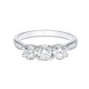 Platinum 1.00ct Diamond 3 Stone Ring
