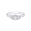 Platinum Brilliant Cut 1.00ct Diamond Three Stone Ring 