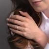 Platinum Brilliant Cut 0.75ct Diamond Three Stone Ring 4