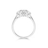 Platinum Brilliant Cut 1.00ct Diamond Three Stone Ring 3