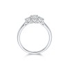 Platinum 'Heart' Brilliant Cut 0.75ct Diamond Three Stone Ring