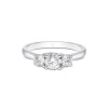 Platinum Brilliant Cut 0.75ct Diamond Three Stone Ring 2