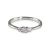 Palladium 0.25ct Round Brilliant Diamond 3-Stone Ring