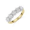 18ct Yellow Gold 1.55ct Round Brilliant 5 Stone Diamond Ring