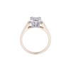 18ct Yellow Gold Princess Cut 0.80ct Diamond Cluster Ring
