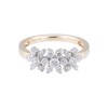18ct Yellow Gold 0.60ct Round Brilliant Diamond Flower Cluster Ring