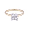 18ct Yellow Gold 0.50ct Princess Cut Diamond Cluster Ring