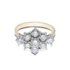 18ct Yellow Gold Brilliant Cut 2.15ct Diamond Cluster Ring