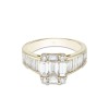 18ct Yellow Gold Baguette Cut 1.75ct Diamond Cluster Ring