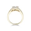 18ct Yellow Gold Baguette Cut 1.75ct Diamond Cluster Ring
