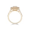 18ct Yellow Gold Baguette Cut 1.00ct Diamond Cluster Ring