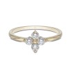 18ct Yellow Gold Round Brilliant 0.40ct Diamond Flower Cluster Ring