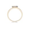 18ct Yellow Gold 0.07ct Diamond Disk Cluster Ring