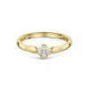 18ct Yellow Gold Round Brilliant 0.10ct Diamond Clover Cluster Ring