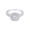 18ct White Gold 1.00ct Diamond Cluster Ring