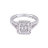 18ct White Gold 1.15ct Diamond Cluster Ring