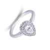 18ct White Gold 0.60ct Diamond Cluster Ring