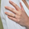 18ct White Gold Brilliant Cut 0.40ct Diamond Cluster Ring