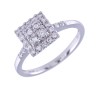 18ct White Gold 0.40ct Diamond Cluster Ring