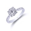 18ct White Gold Brilliant Cut 0.75ct Diamond Cluster Ring