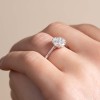 18ct White Gold Marquise And Princess Cut 0.90ct Diamond Cluster Ring