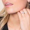 18ct White Gold 0.55ct Mixed Diamond Cluster Ring