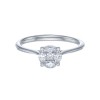 18ct White Gold Marquise and Princess Cut 0.40ct Diamond Cluster Ring