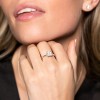 Platinum Princess Cut 0.75ct Diamond Cluster Ring