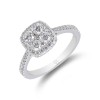 Platinum Brilliant Cut 1.00ct Diamond Cluster Ring